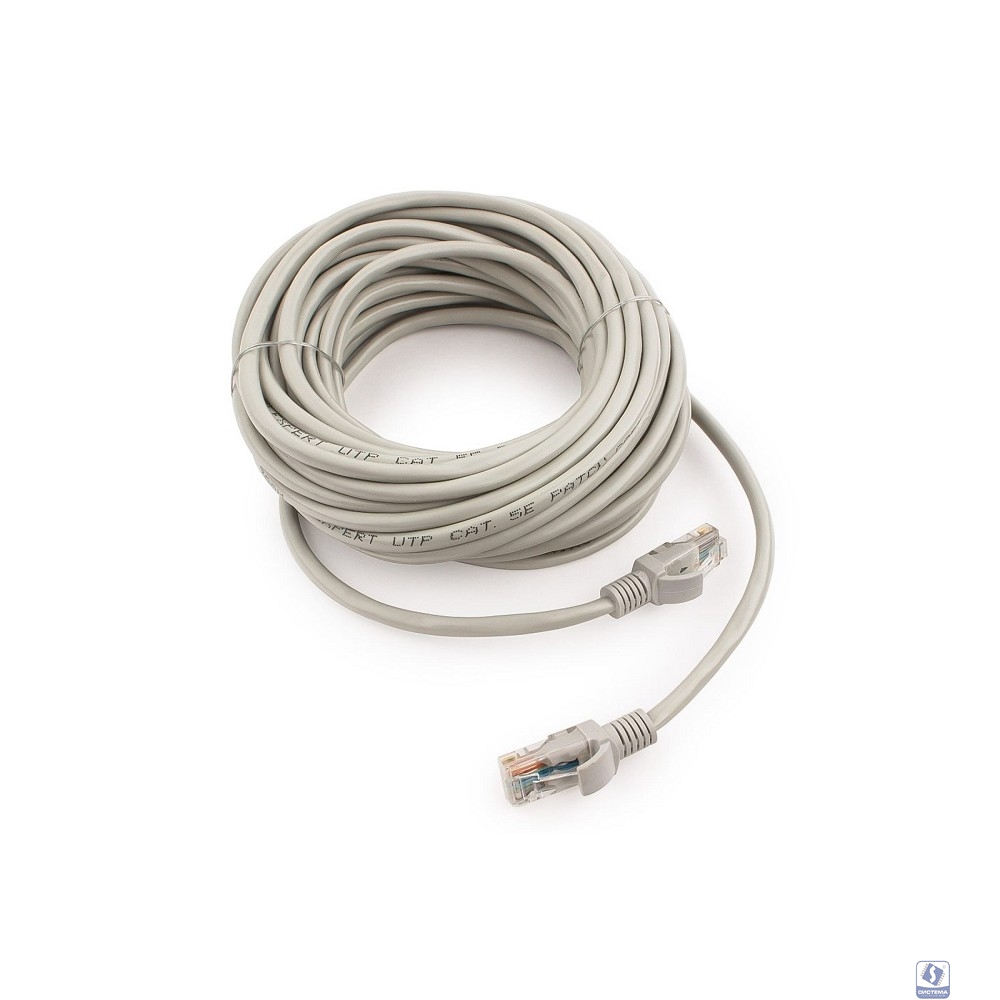 Cablexpert Патч-корд UTP PP12-10M кат.5e, 10м, литой, многожильный (серый)