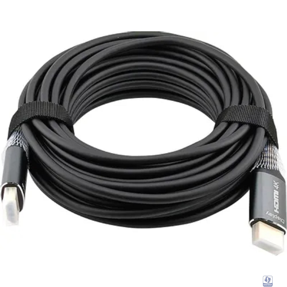 Кабель аудио-видео Cactus CS-HDMI-AOC-2-20 HDMI (m)/HDMI (m) 20м. позолоч.конт. черный