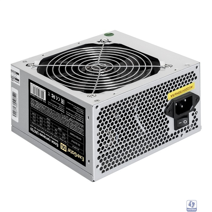 Exegate EX292178RUS-PC Блок питания 750W ExeGate UN750 (ATX, PC, 12cm fan, 24pin, 4+4pin, 2xPCI-E, 5xSATA, 3xIDE, кабель 220V в комплекте)