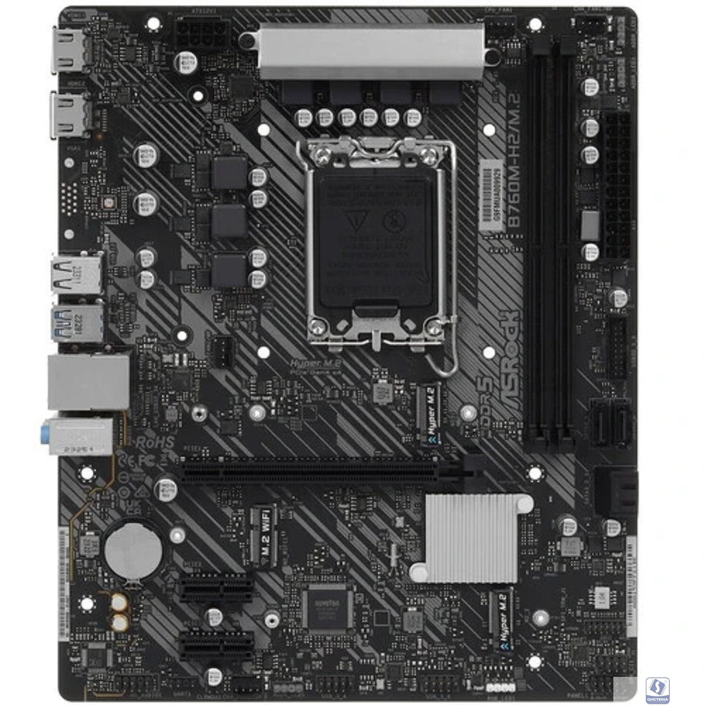 ASROCK B760M-H2/M.2, LGA 1700, Intel B760, mATX, Ret