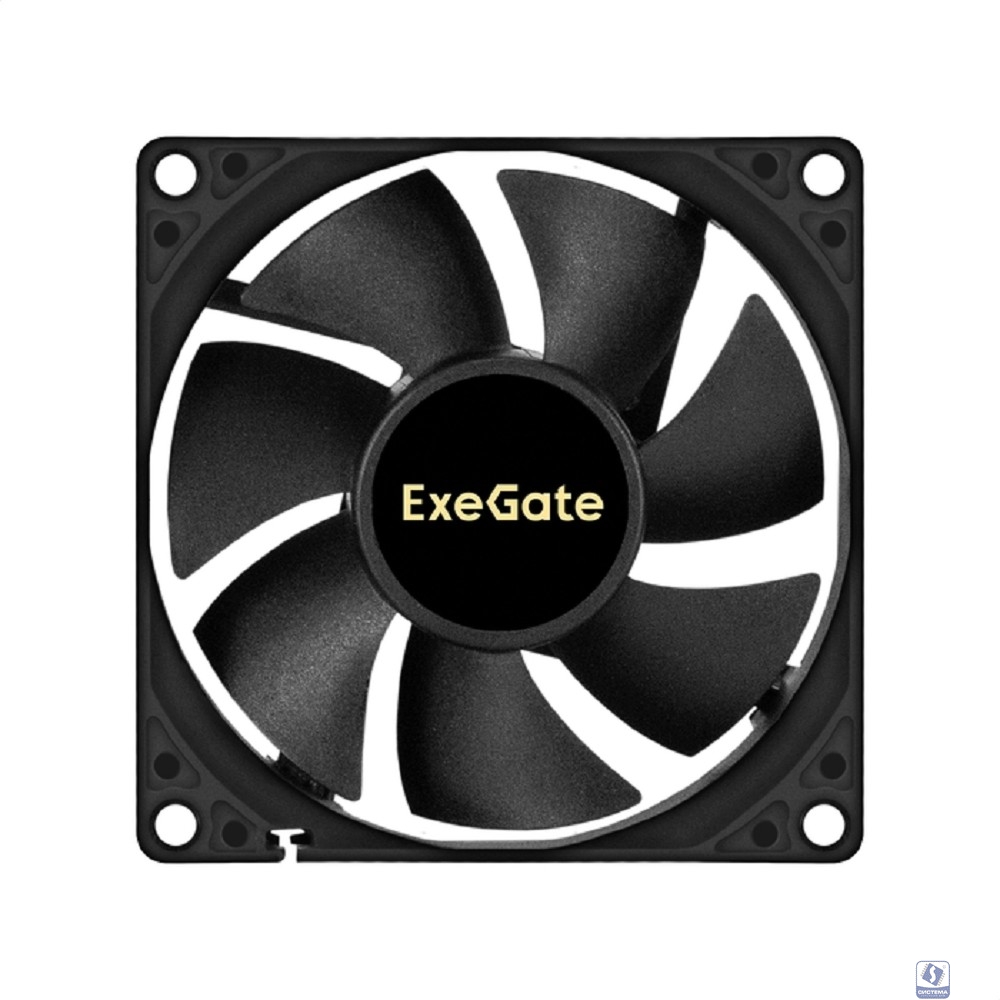 Exegate EX297081RUS Вентилятор 24В DC ExeGate EX08020S3P-24 (80x80x20 мм, Sleeve bearing (подшипник скольжения), 3pin, 3900RMP, 41,2dBA)