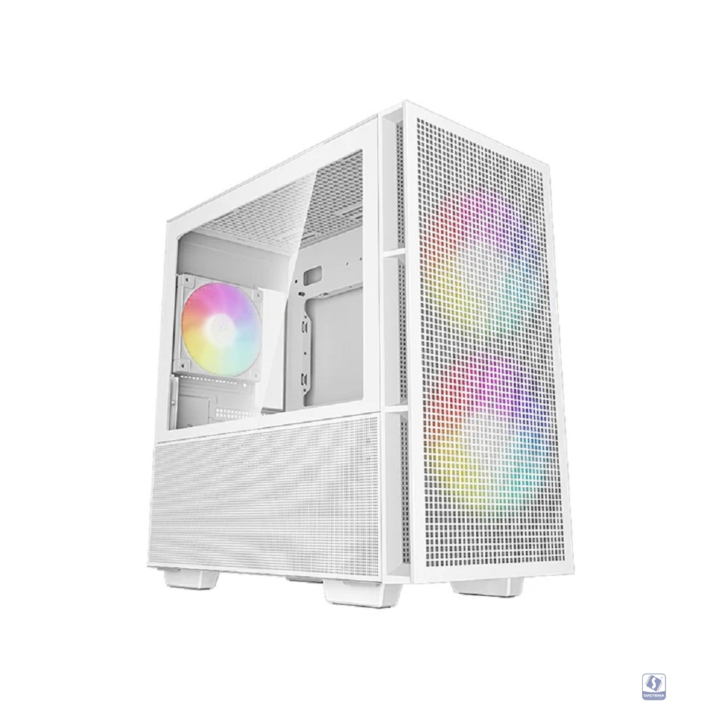 Deepcool CH360 white (mATX, без БП, ARGB, USB3.2 Type-A + USB3.2 Type-C) (R-CH360-WHAPE3-G-1)