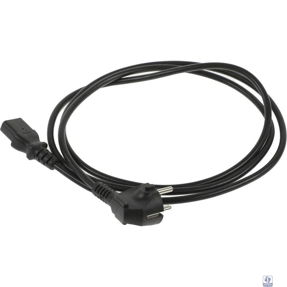 REM Шнур питания с заземлением IEC 60320 C13/EU-Schuko, 10А/250В (3x1,0), длина 1,8 м. (R-10-Cord-C13-S-1.8)