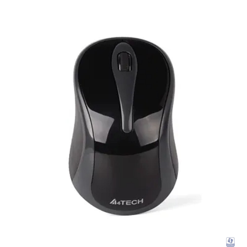 A-4Tech Мышь G3-280A (GlossyGrey) 800-2000 dpi (soft), 3 кн, 2.4Ghz 125-500Hz [741982]