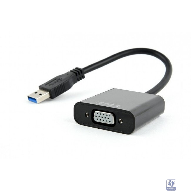 Cablexpert Видео-адаптер USB3 – VGA , черный (AB-U3M-VGAF-01)