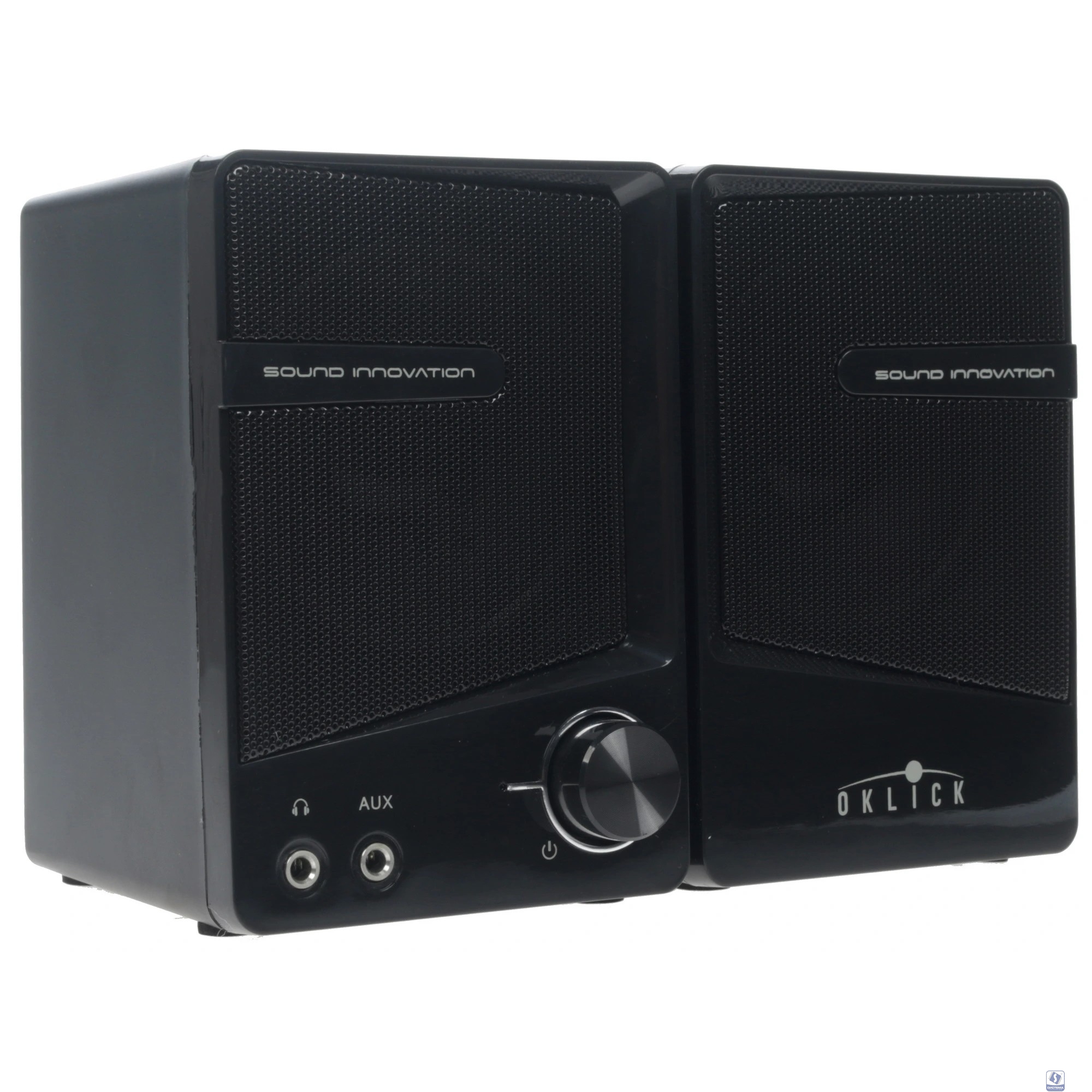 Oklick OK-126 2.0 черный 6Вт портативные