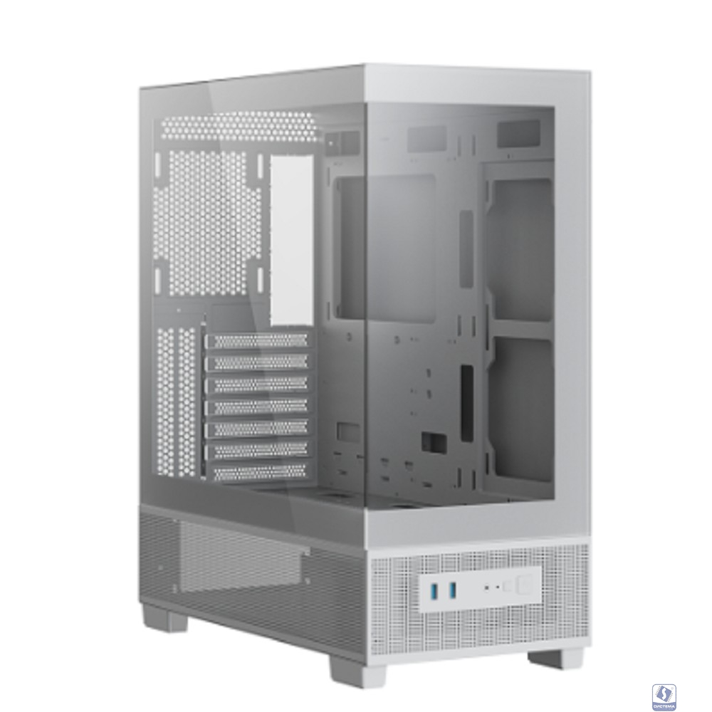 XASTRA Корпус Q500-0F White ATX/Aquarium/Screewless/no fans/ Q500-0F-WH