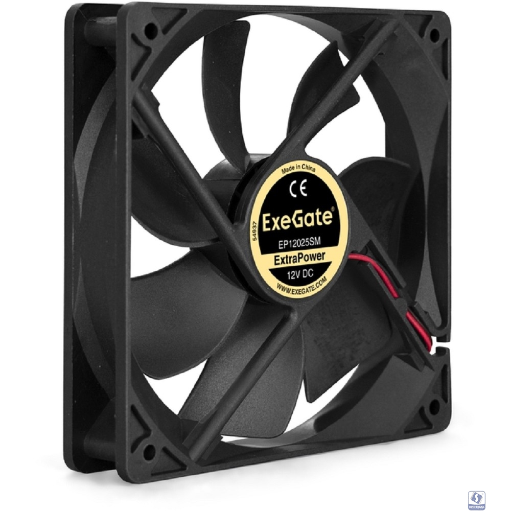 Exegate EX283395RUS Вентилятор ExeGate ExtraPower EP12025SM, 120x120x25 мм, Sleeve bearing (подшипник скольжения), Molex, 1800RPM, 25dBA