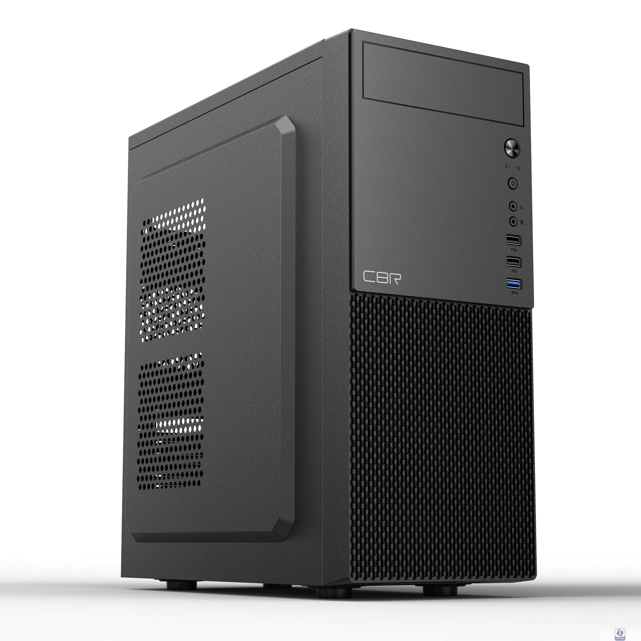 CBR Корпус ATX Miditower E188, без БП, 1*USB 3.0, 2*USB 2.0, HD Audio+Mic, Black [PCC-ATX-E188-USB31-USB22-WPSU]