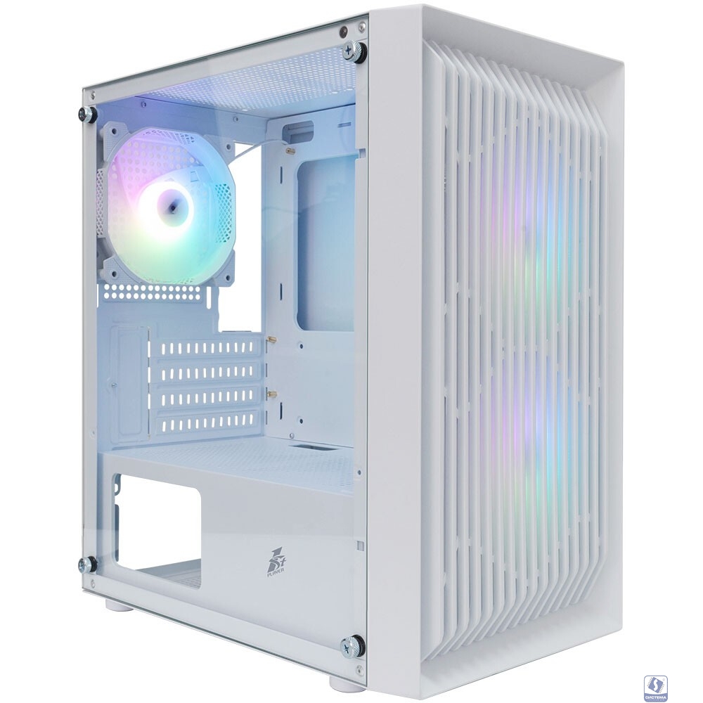 1STPLAYER BLACK.SIR BS-2 ARGB White / mATX / 3x120mm ARGB fans / BS-2-WH-3F7-W