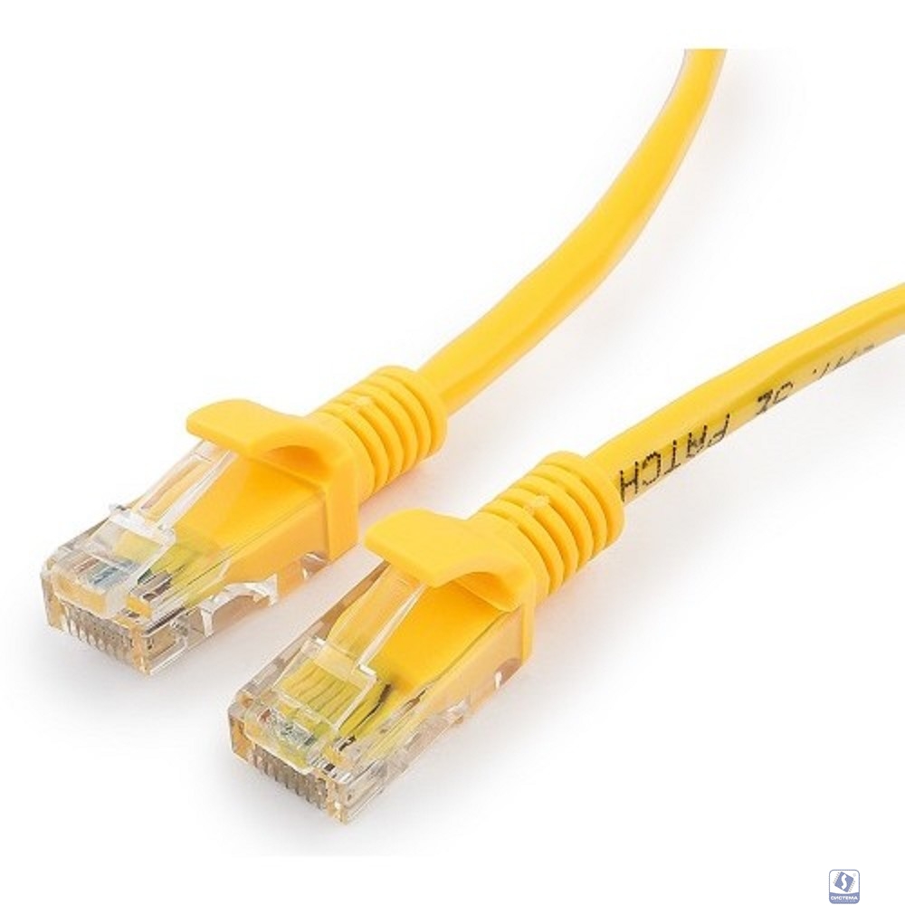 Cablexpert Патч-корд медный UTP PP10-2M/Y кат.5, 2м, литой, многожильный (желтый)