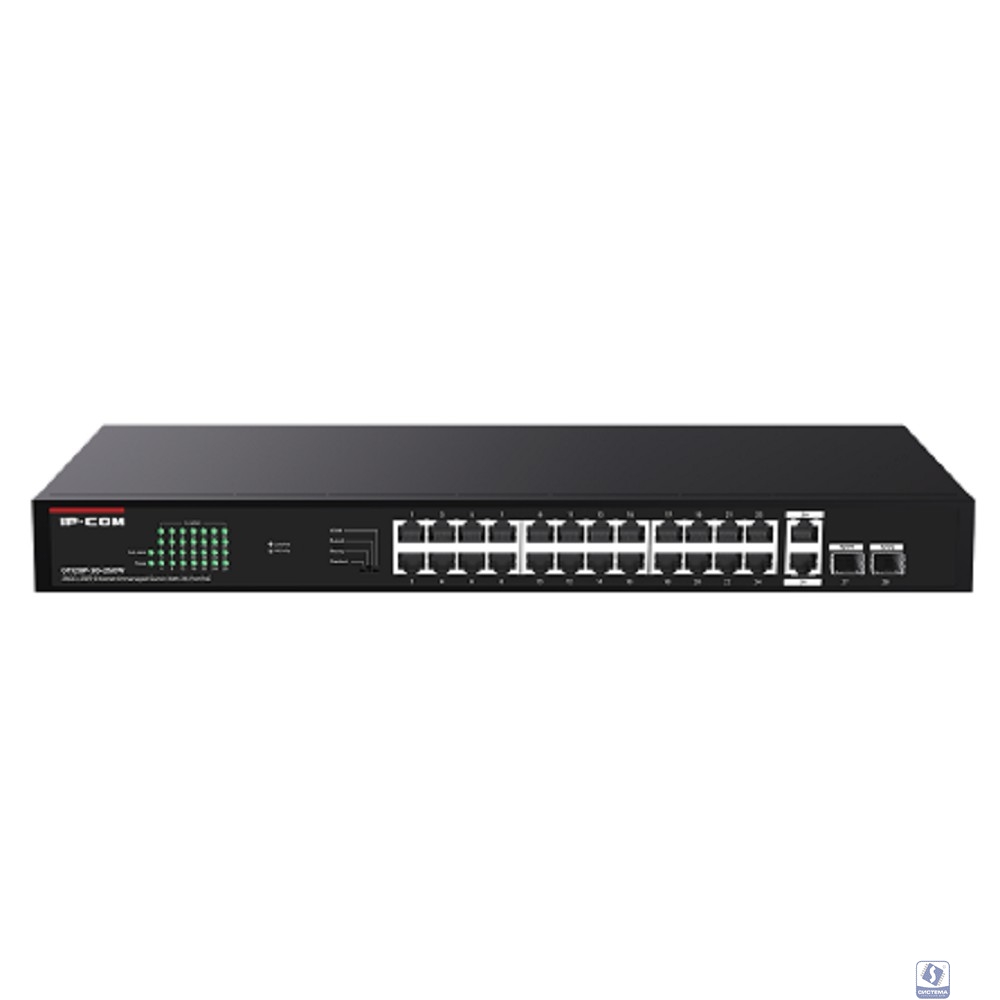 IP-COM G1128P-24-250W Неуправляемый PoE коммутатор с 24 Гигабитными портами PoE и 2 SFP портами