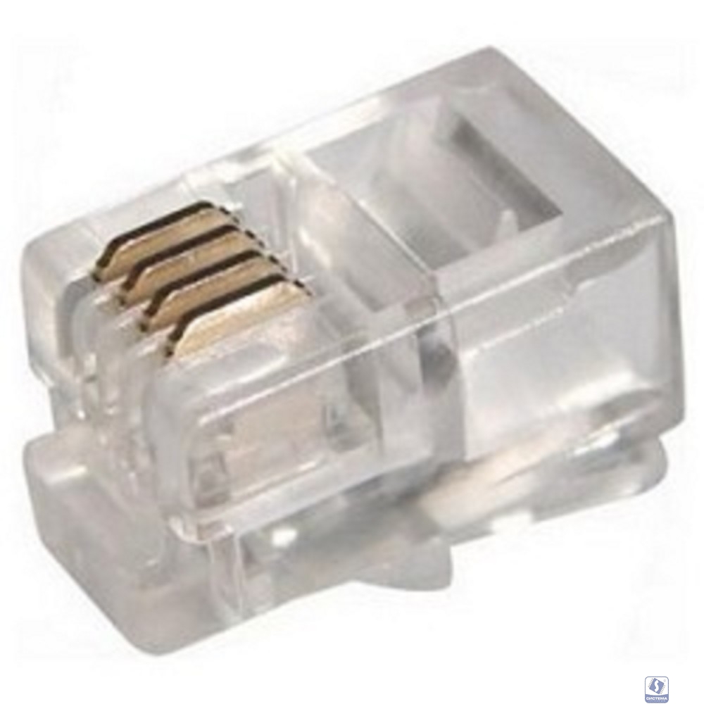 PROconnect (05-1001-3) Разъем телефонный UTP RJ-9 (4P4C), CAT 3 (100 шт.)