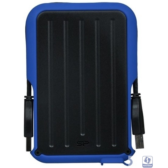 Silicon Power Portable HDD 2TB Armor A66 USB 3.2, синий, черный