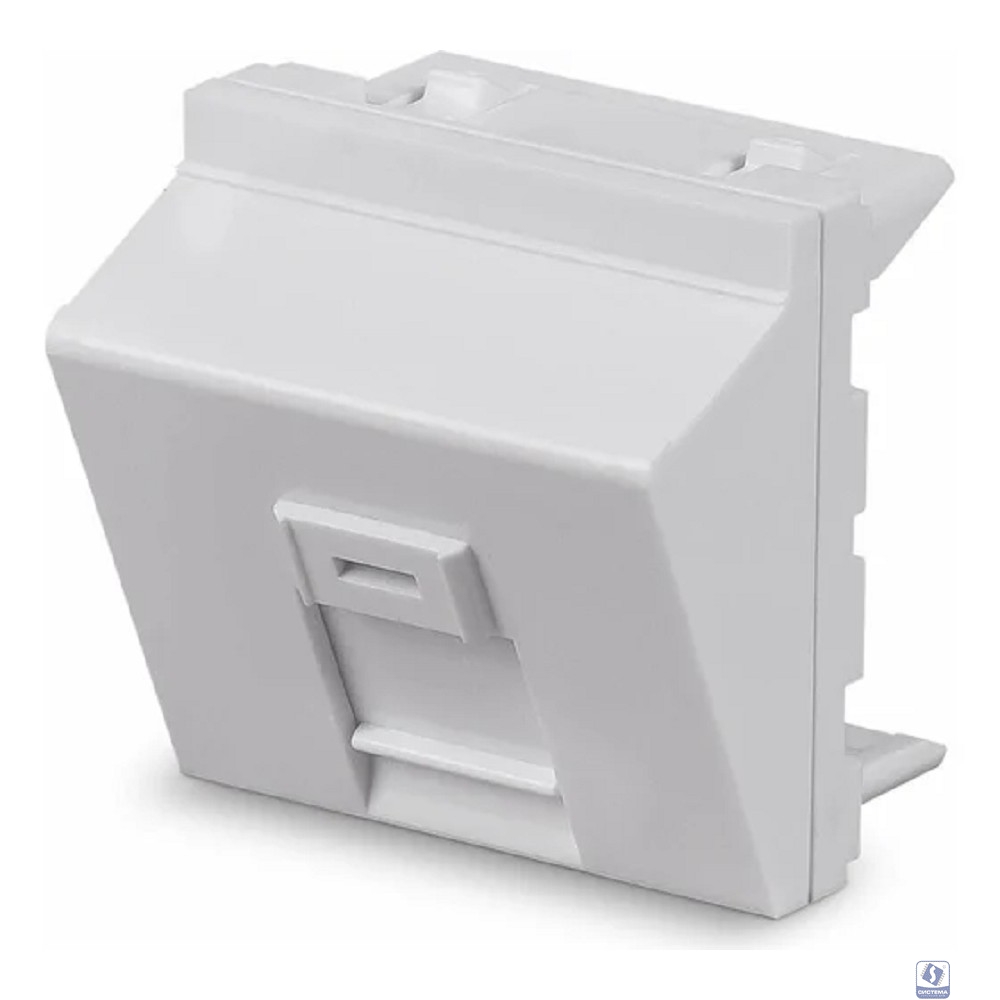 Cabeus FP-A-45-1M Вставка 45x45 (Mosaic) для 1 модуля формата Keystone Jack, угловая