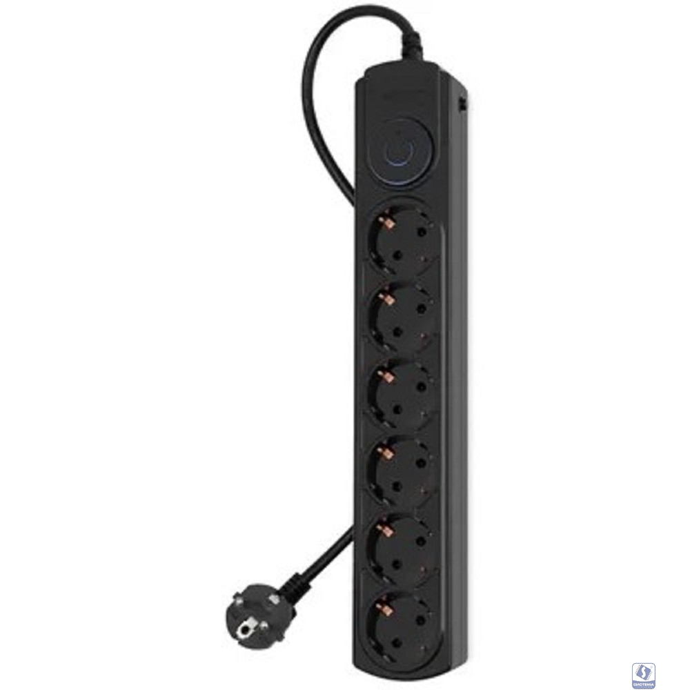 Ippon Сетевой фильтр BK-6-EU-1.8-10-B, 1.8м, черный