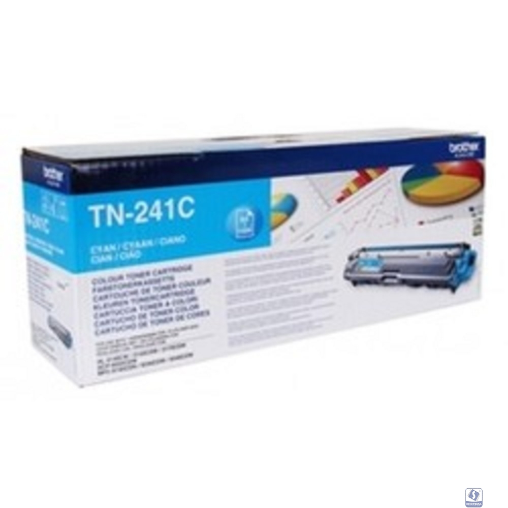 Brother TN-241C Картридж ,Cyan MFC- 9330CDW/HL-3140CW/HL/3170CDW/DCP-9020CDW, Cyan, (1400стр)(TN241C)