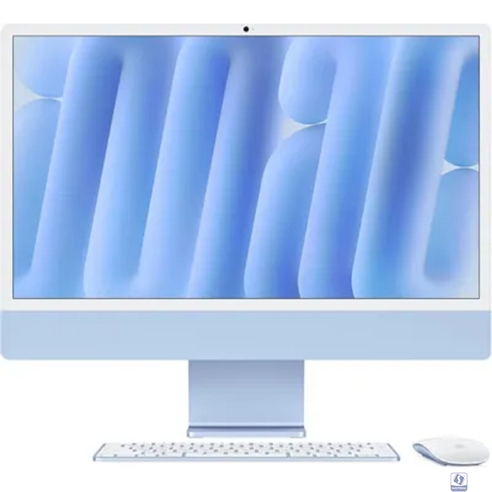 Apple iMac 24-inch 2024 [MWUF3ZP/A] (КЛАВ.РУС.ГРАВ.) Blue 24" Retina 4.5K  (A3247)