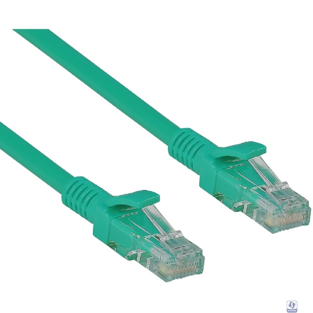 Exegate EX286373RUS Патч-корд LSZH UTP-RJ45-RJ45-5e-0,3M-LSZH-GN, UTP, cat.5e, 0.3м, зеленый