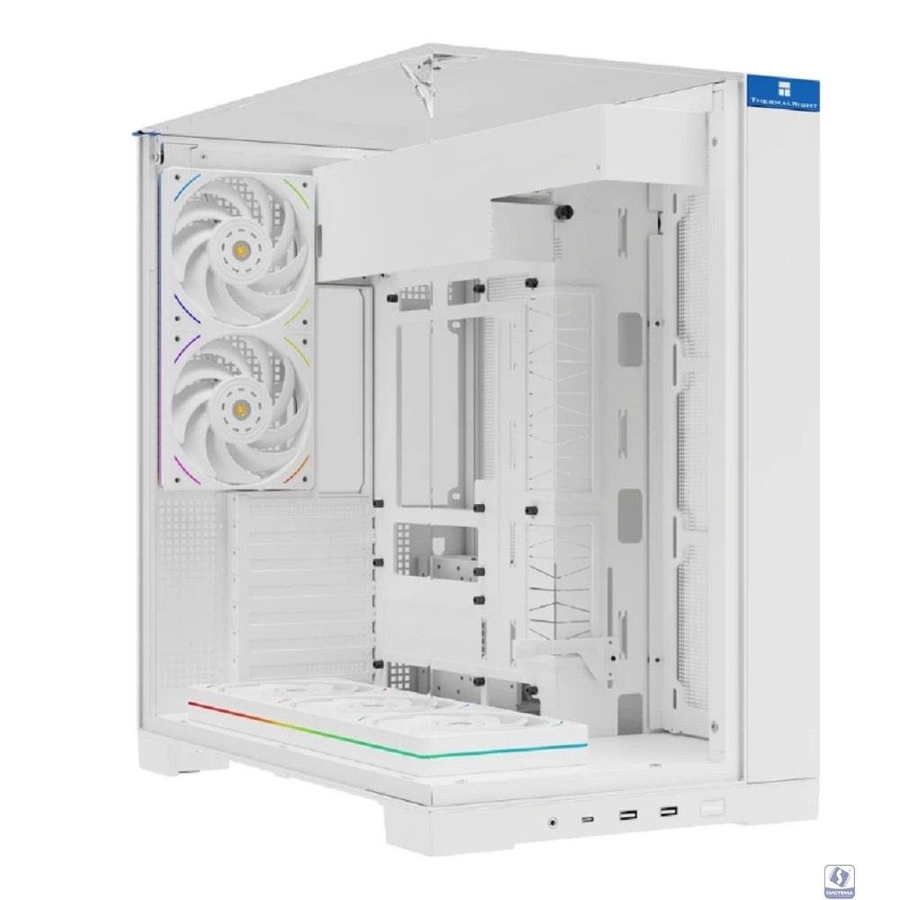 Thermalright Корпус TR-A70 White FanUB / TG / TL-UB36RW+TL-UB24W PWM Fans / USB TYPE-C / ATX  / TRA70FUBW