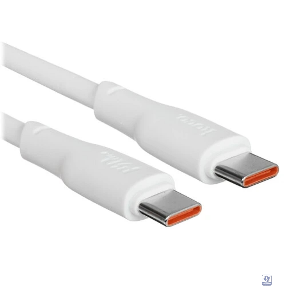 HOCO Кабель USB2.0 Hoco Type-C/Type-C, 5А, 240Вт, X93, 1м, белый, коробка