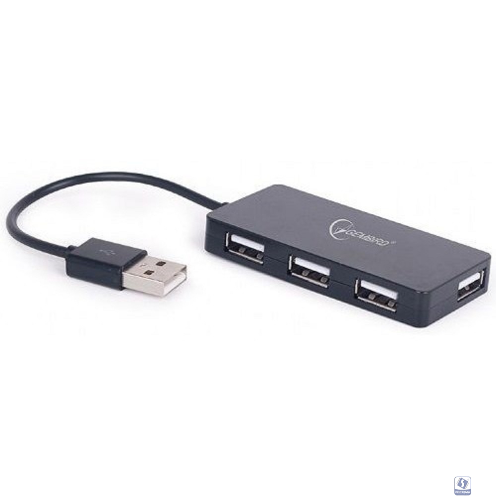 Gembird Концентратор USB 2.0 UHB-U2P4-03, 4 порта, блистер (UHB-U2P4-03) Gembird Концентратор USB 2.0 UHB-U2P4-03, 4 порта, блистер (UHB-U2P4-03)