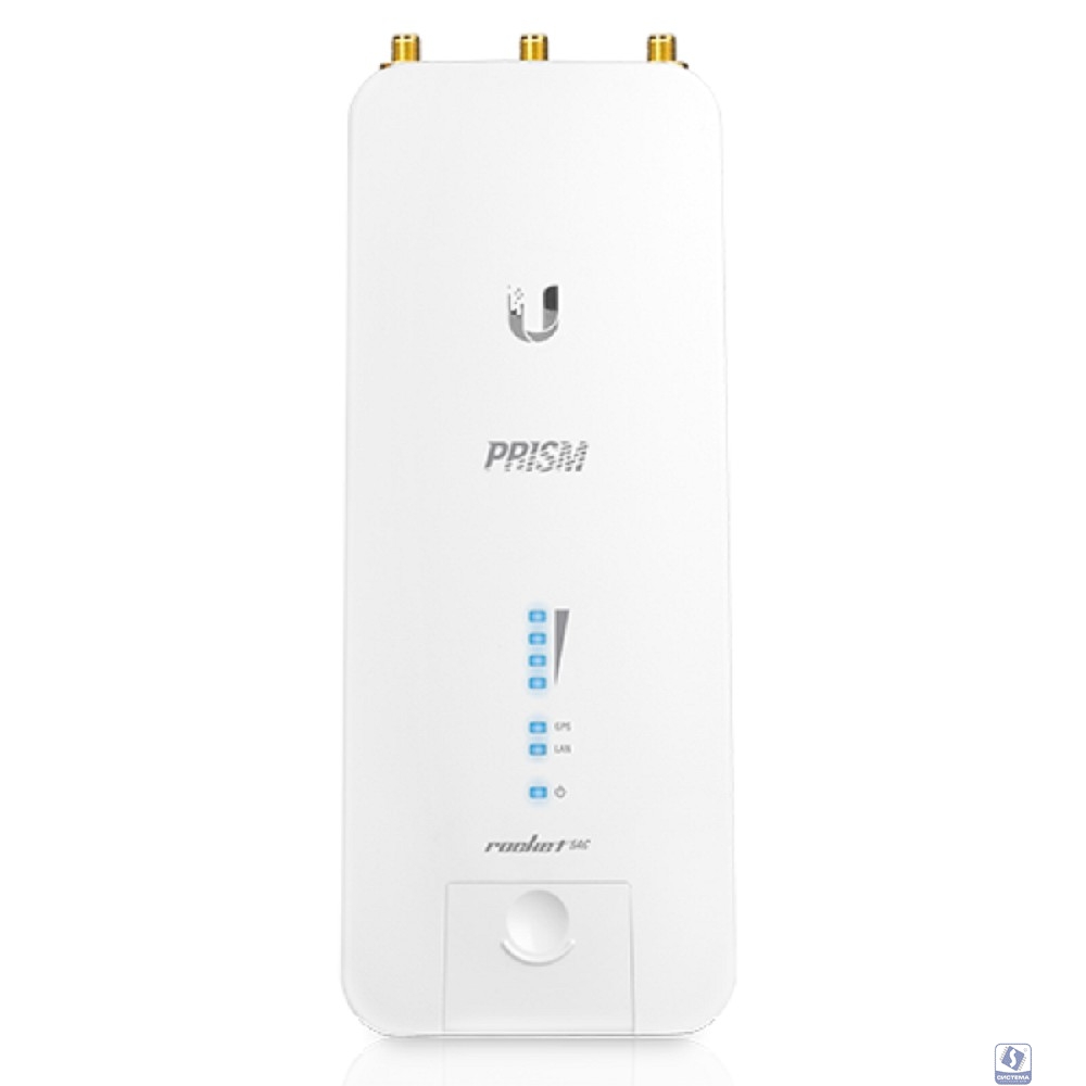 UBIQUITI R2AC-PRISM Точка доступа Wi-Fi Ubiquiti Rocket 2AC Prism 2.4 ГГц, PtP/PtMP, airMAX ac, 2x RP-SMA