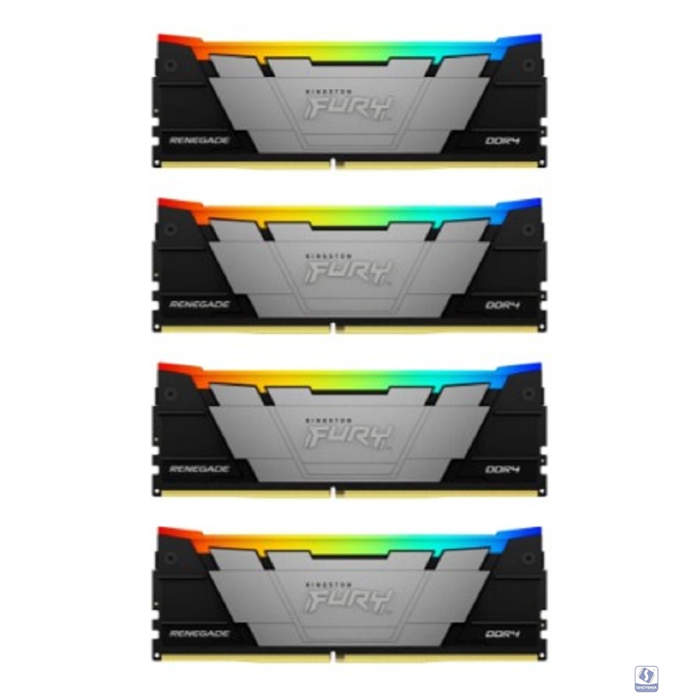 Kingston DDR4 DIMM 128GB 3600MT/s CL18 (Kit of 4) FURY Renegade RGB