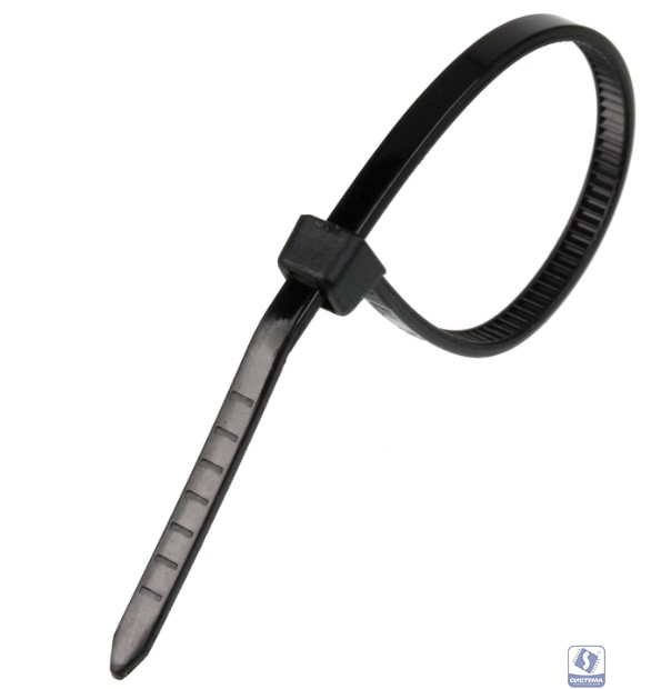 Exegate EX253853RUS Стяжка нейлоновая, неоткрывающаяся. Exegate <CV-250B>, 250мм, упак. 100шт Black