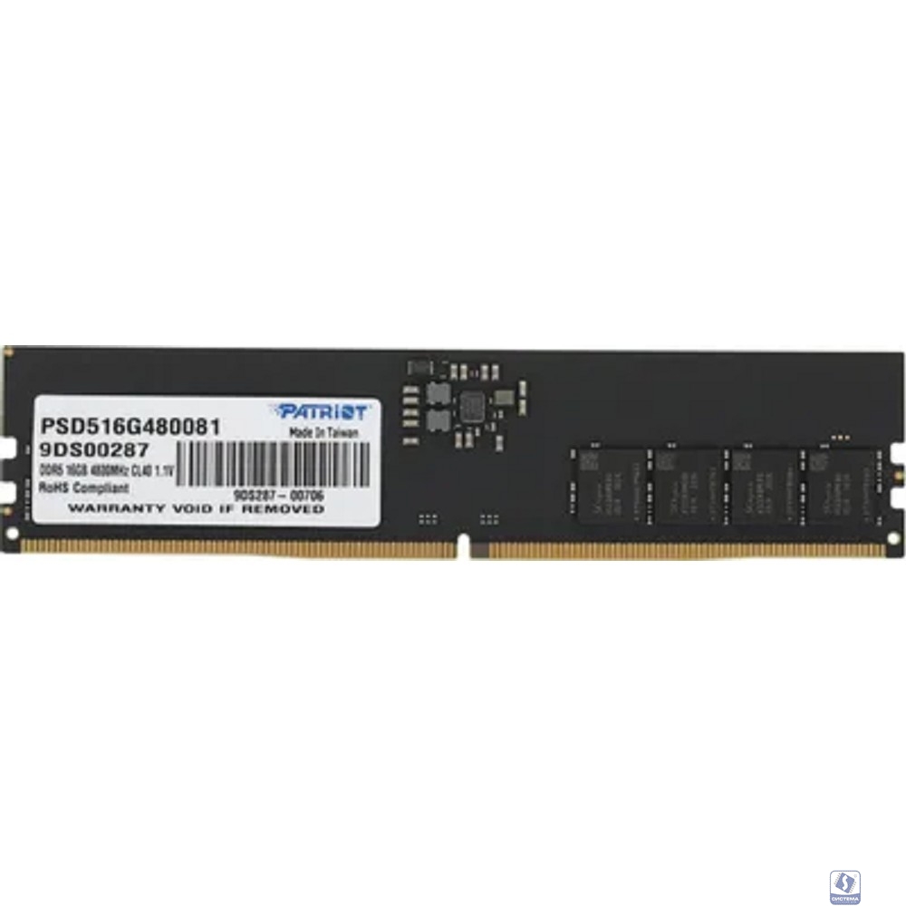 Patriot DDR5 DIMM 16GB 4800 MT/s CL40 PSD516G480081