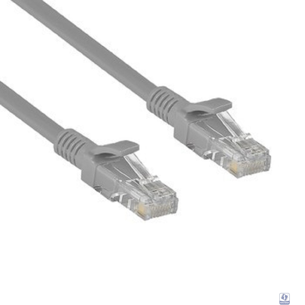 Exegate EX282011RUS Патч-корд медный UTP-RJ45-RJ45-5e-CU-1M-GY, UTP, cat.5e, 1м, серый