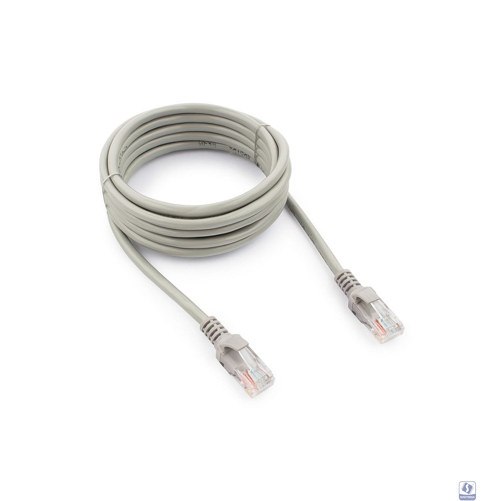 Cablexpert Патч-корд UTP PP12-3M кат.5, 3м, литой, многожильный (серый)