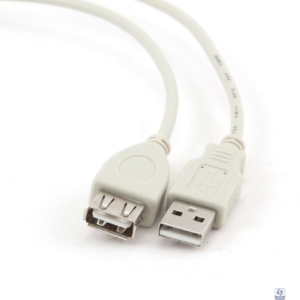 Bion Кабель удлинительный USB 2.0 AM/AF, 0.75 м, серый [BXP-CC-USB2-AMAF-75CM/300]