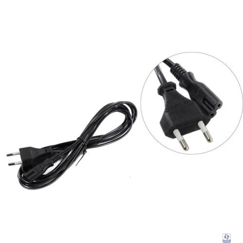 Exegate EP280677RUS Кабель питания ноутбуков, аудио/видео ExeGate Power PCN-3P (Евровилка CEE7/16->С7) VDE-250V-2*0.5mm2, медь, черный, 3.0м.