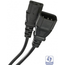 Telecom  TE001-CU0.75-3M Кабель UPS - устройство 220V (IEC-320-C13/C14) <VDE>3G0,75mm2 ,3,0m, медь,Telecom <TE001-CU0.75-3M> 