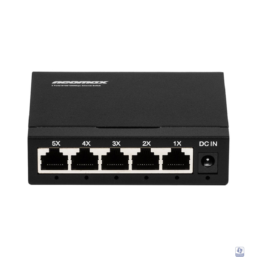 NEOMAX неуправляемый коммутатор NMS-105P-1000-S, 5 портов 1000 Mbps, металл