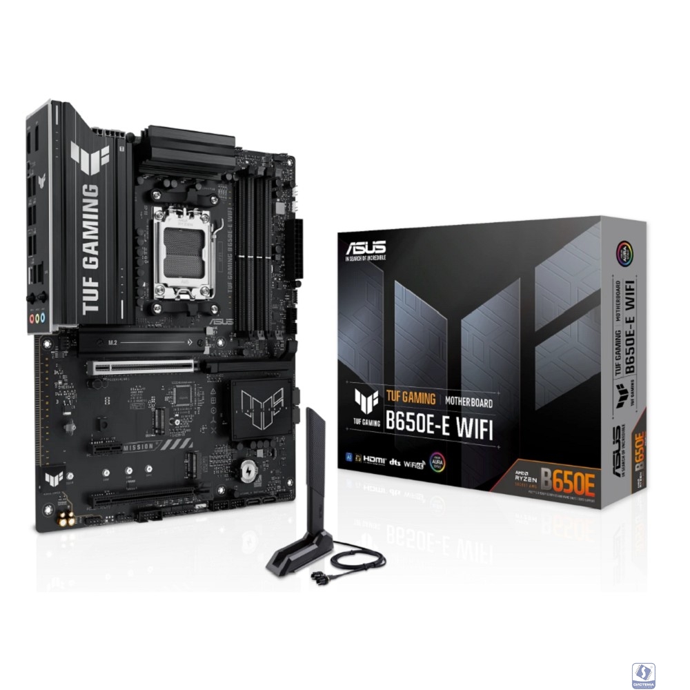 ASUS TUF GAMING B650E-E WIFI, AM5, B650, 4*DDR5, 4*SATA, 3*M.2, 4*USB 3.2, 3*USB 2.0, Type-C, 3*PCIx16, 1*PCIx1, DP+HDMI, ATX; 90MB1LT0-M0EAY0