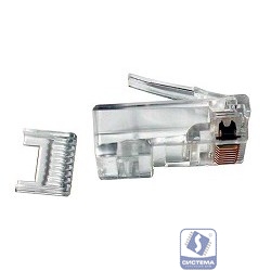 NEOMAX  Коннектор RJ45 8P8C кат. 5 с вставкой (100 шт. в уп.) Тайвань