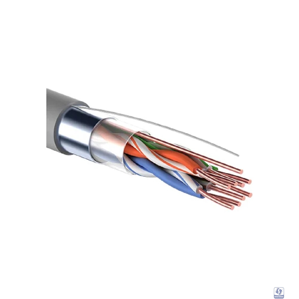 PROconnect (01-0152) Кабель витая пара, F/UTP, CAT 5е, PVC, 4PR, 24AWG, INDOOR, SOLID, серый, 305м