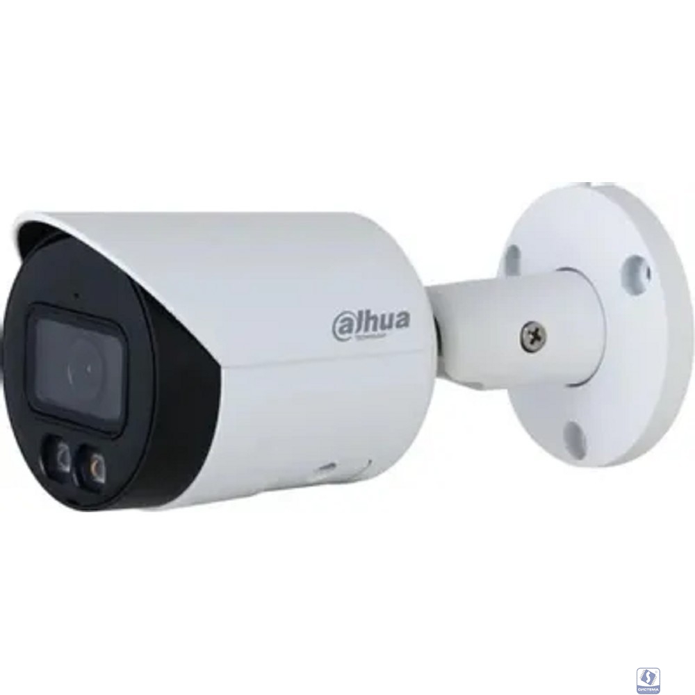 DAHUA DH-IPC-HFW2849SP-S-IL-0280B Уличная цилиндрическая IP-видеокамера SmartDualLight 8Мп, 1/2.7” CMOS, объектив 2.8мм, видеоаналитика, микрофон, ИК 30м, LED 30м, IP67, металл
