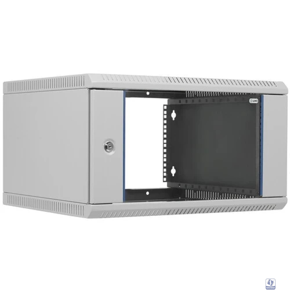 ЦМО Шкаф телекоммуникационный настенный разборный 6U (600х520) дверь стекло (ШРН-Э-6.500) (1 коробка)