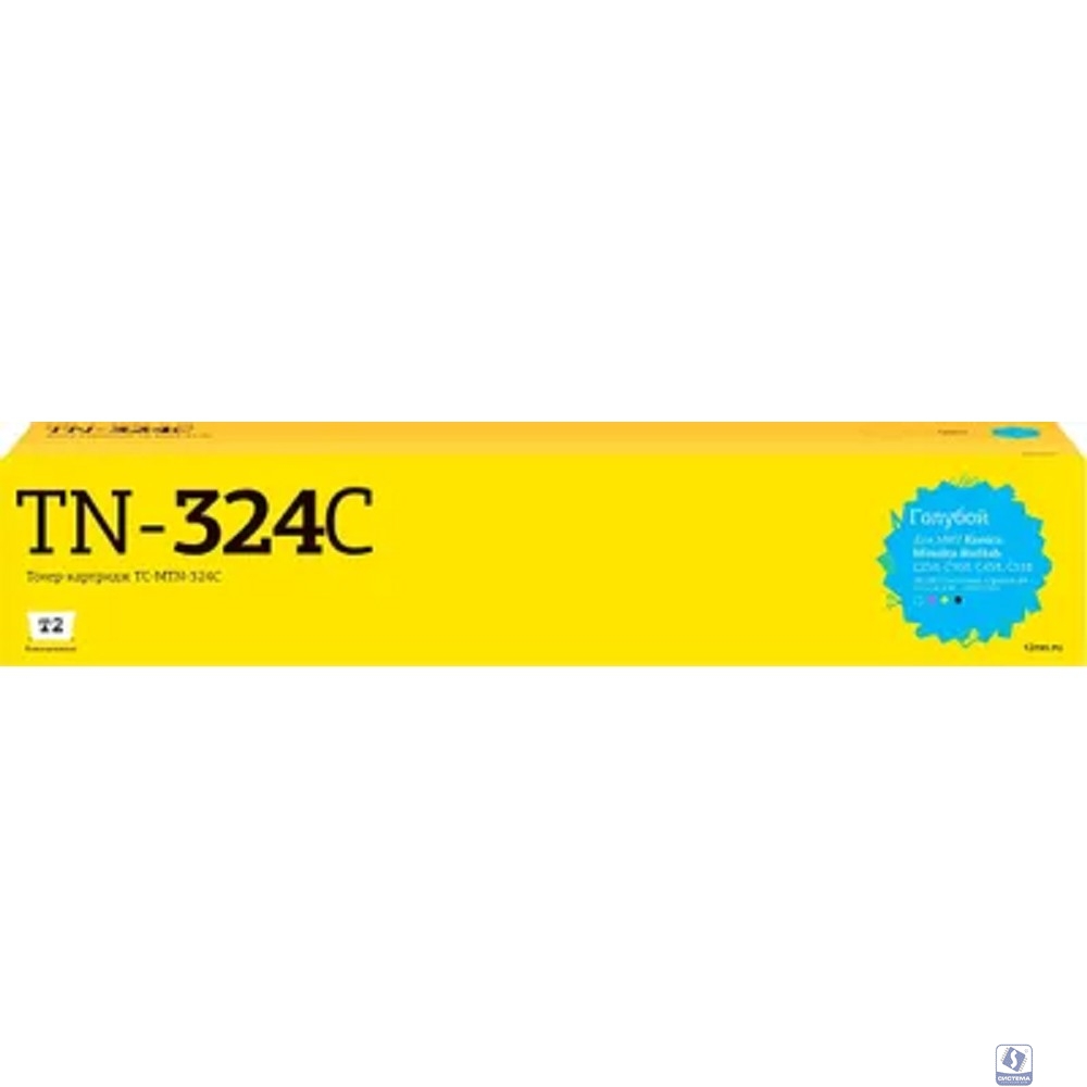             TC-MTN-324C Тонер-картридж T2 для Konica-Minolta BizHub C258/C458/C558/C658 (26000 стр.) голубой, с чипом