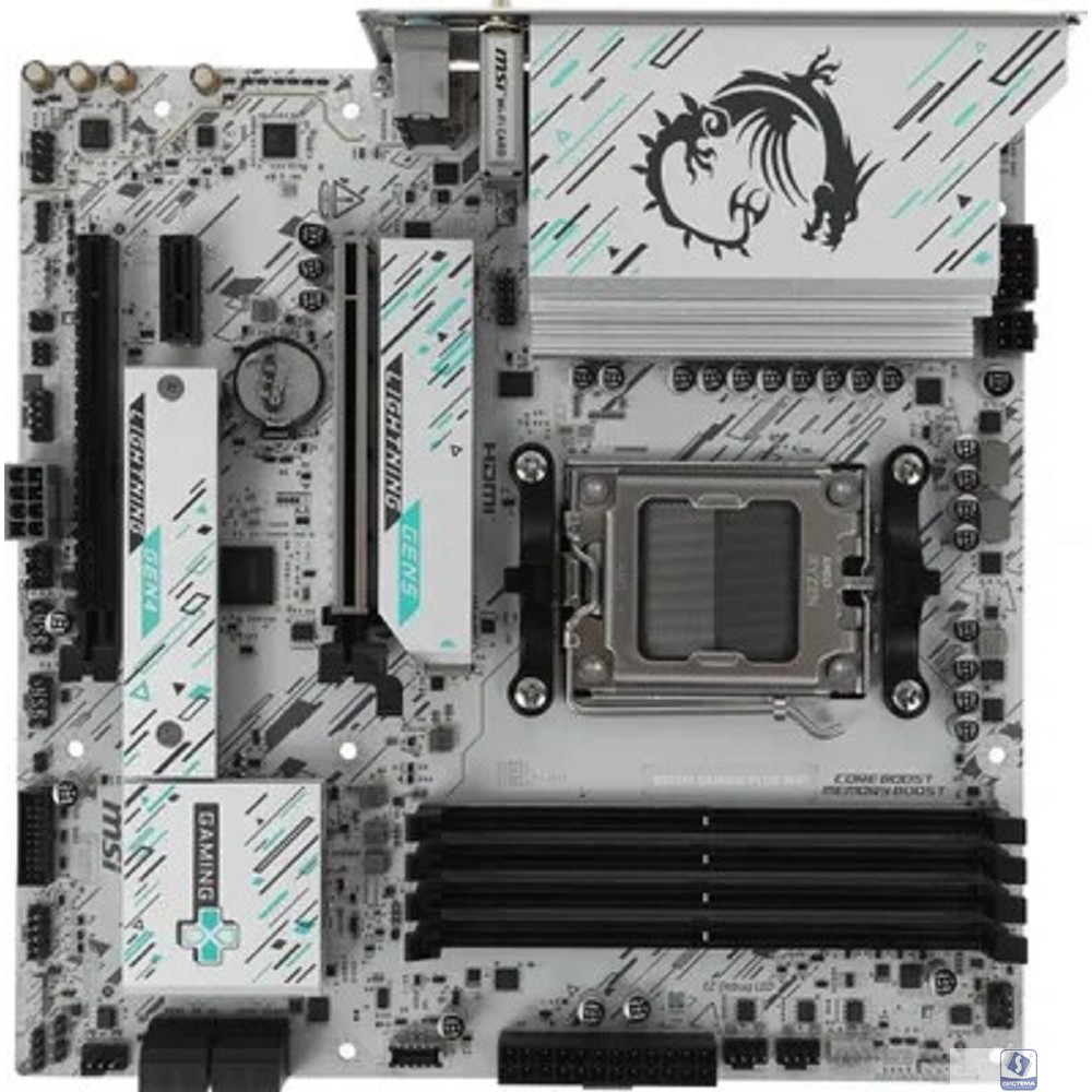 MSI B850M GAMING PLUS WIFI SocketAM5 AMD B850 4xDDR5 mATX AC`97 8ch(7.1) 5Gigabit RAID+HDMI+DP