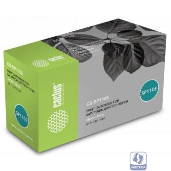 Тонер Картридж Cactus CS-SP110E черный (2000стр.) для Ricoh Aficio SP 111/SP 111SF