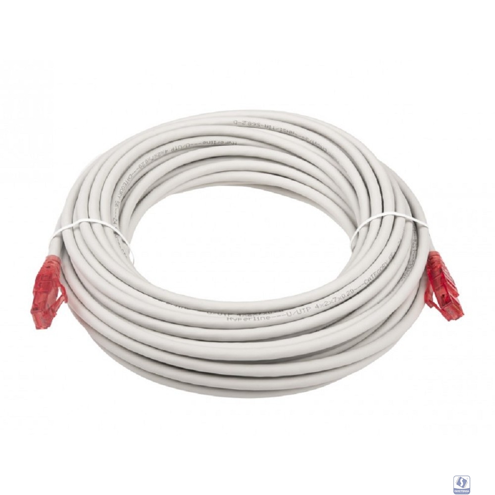 Hyperline PC-LPM-UTP-RJ45-RJ45-C5e-10M-LSZH-GY Патч-корд U/UTP, Cat.5e, LSZH, 10 м, серый 