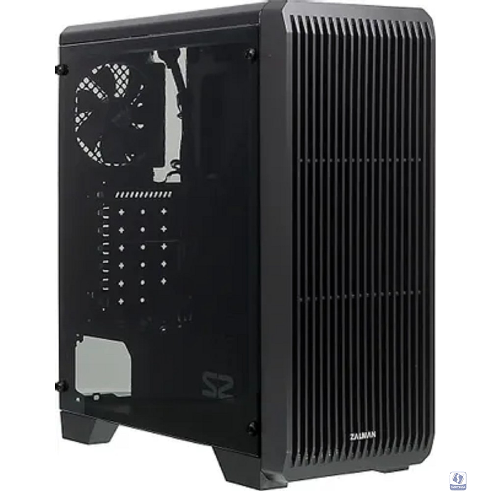 Zalman S2 черный без БП ATX 2x120mm 2xUSB2.0 1xUSB3.0 audio bott PSU