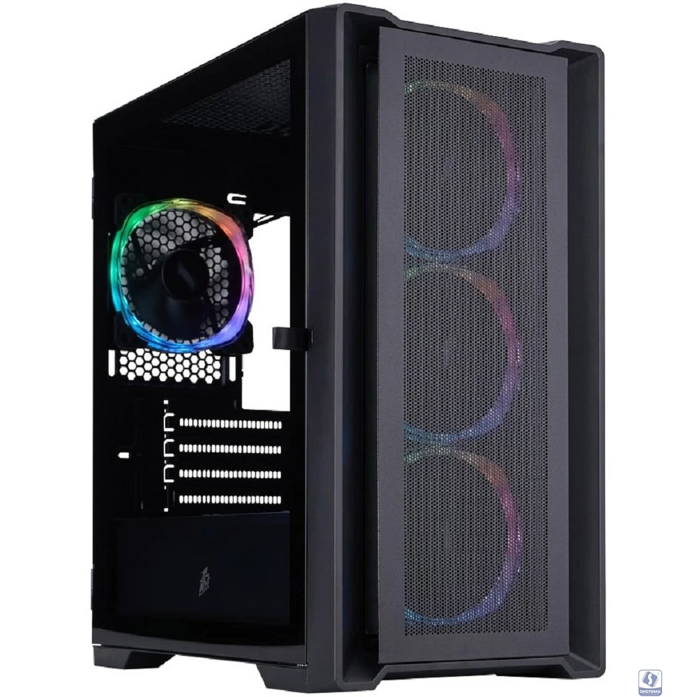 1STPLAYER TRILOBITE T4 MESH ARGB Black / mATX / 4x120mm ARGB fans / T4-BK-4FS7