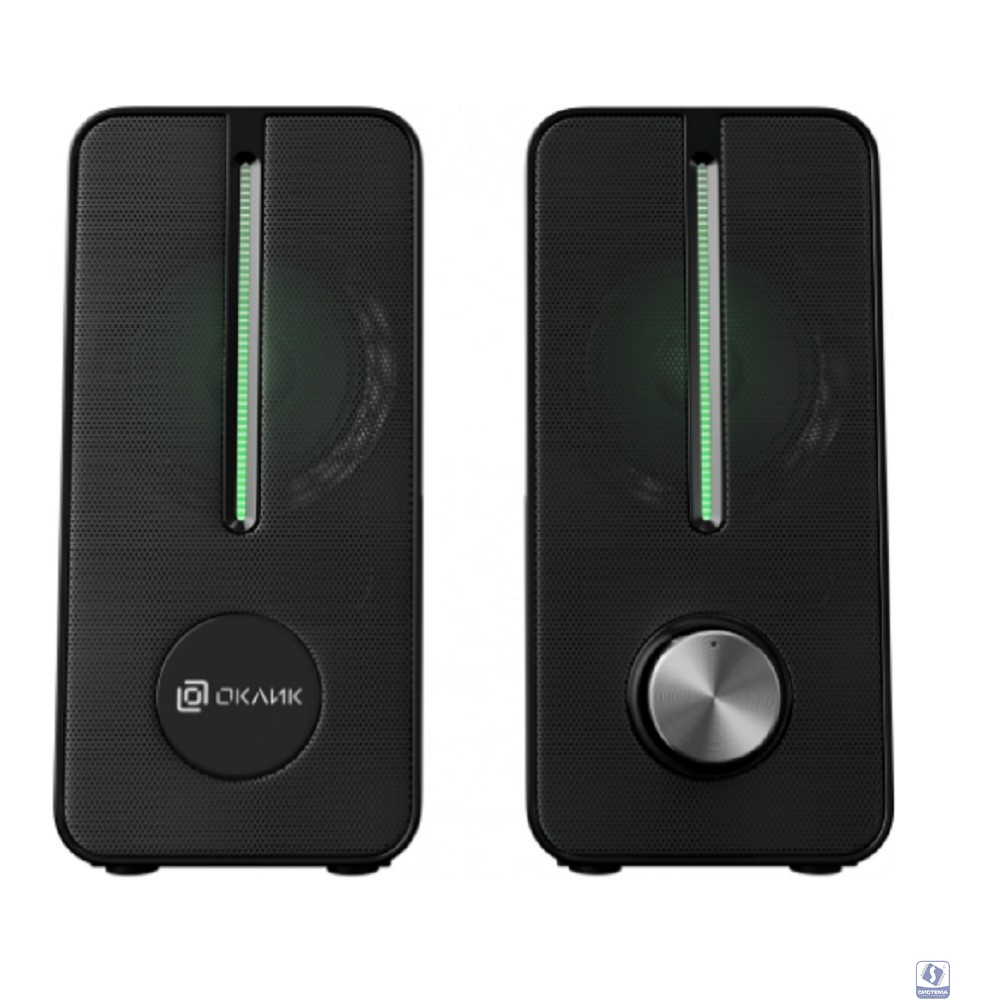 Oklick OK-120U 2.0 черный 6Вт