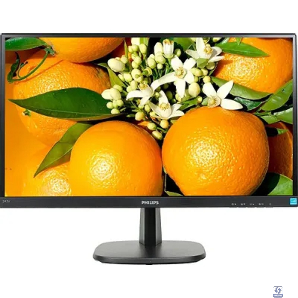 LCD PHILIPS 23.8" 243V7QDAB (00/01) черный 