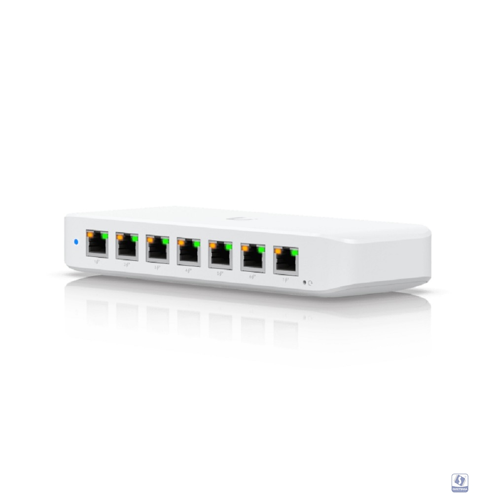 UBIQUITI USW-Ultra-60W PoE-коммутатор, 8х 1G RJ45, раздача 52 Вт